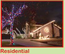 Residential Christmas Light Services in Austin